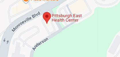 Pittsburgh East Health Center in Monroeville on google map