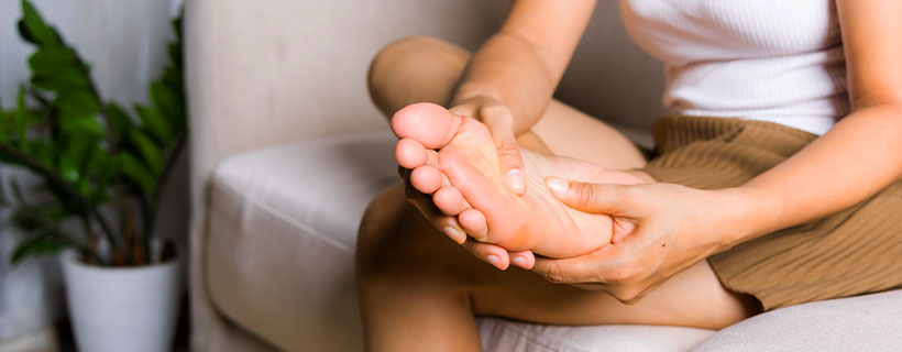 patient receiving foot pain treatment in Monroeville