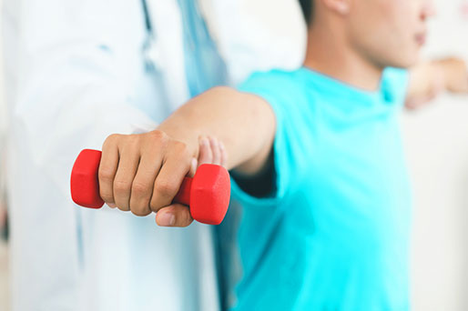 patient getting physical rehabilitation for joint pain relief in Monroeville